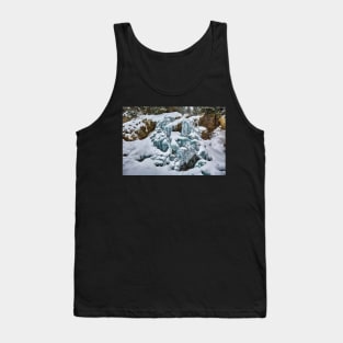 Frozen waterfall in the winter Tank Top